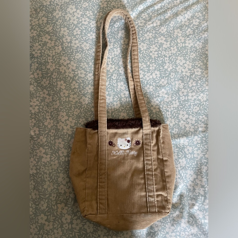 vintage hello kitty corduroy bag